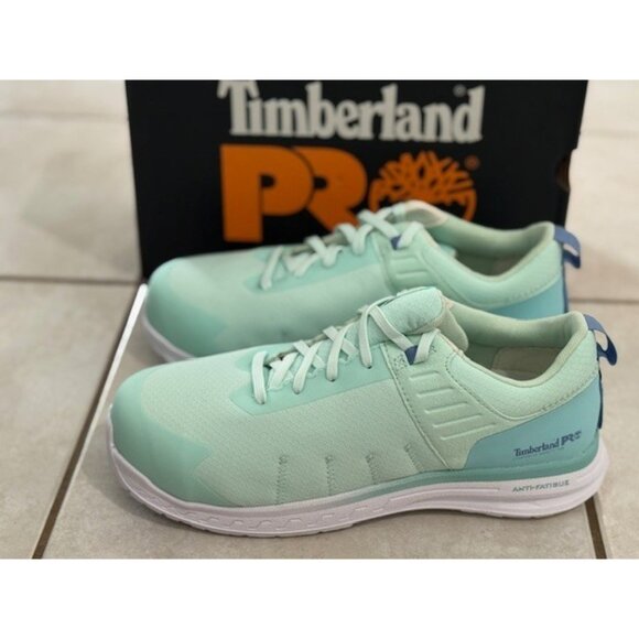 Timberland Pro Overdrive Composite Safety Toe Womens Size 9 Teal Green Blue Aqua - Picture 4 of 10